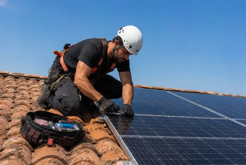 Maintenance et monitoring de panneaux solaires à Fitou